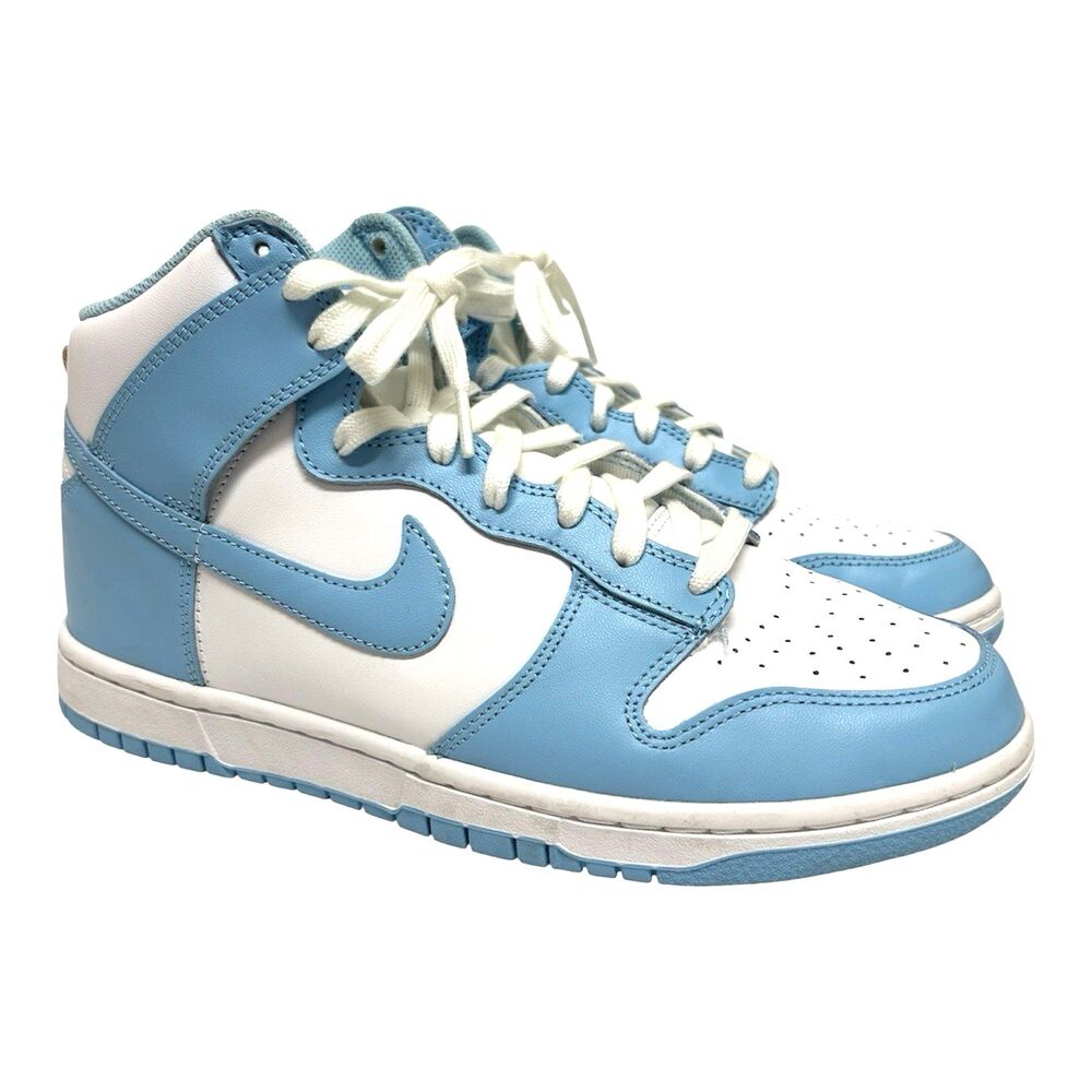 Y2K Nike Dunk High Retro UNC Blue Chill Sneakers Basketball Shoes DD1399-401 9.5